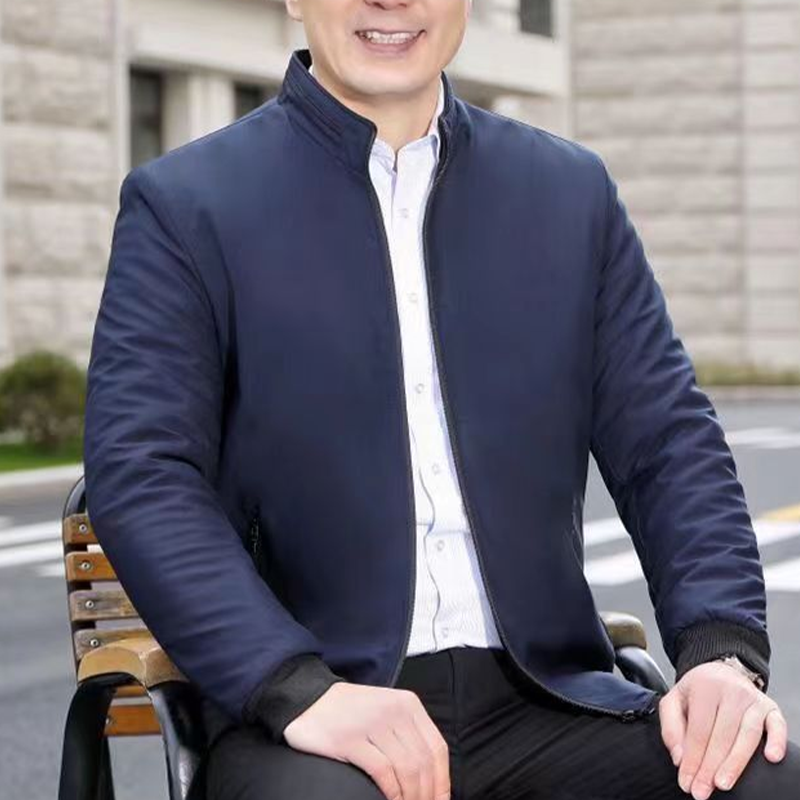 Vyriška vienspalvė šilta striukė su užtrauktuku -💪Nesiglamžanti, atspari vėjui, lietui ir sniegui!-LT