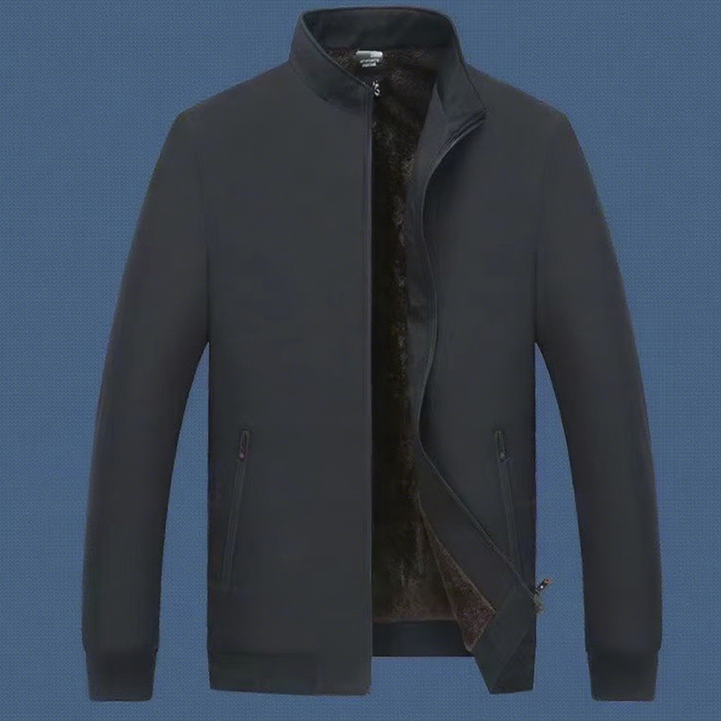 Vyriška vienspalvė šilta striukė su užtrauktuku -💪Nesiglamžanti, atspari vėjui, lietui ir sniegui!-LT