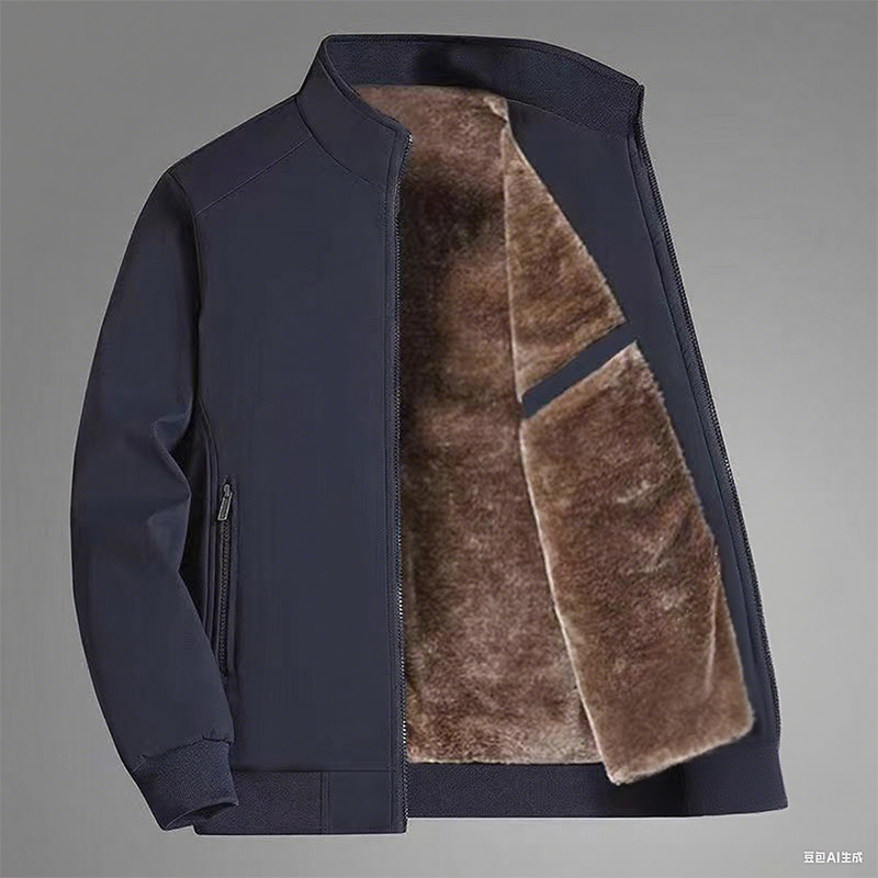 Vyriška vienspalvė šilta striukė su užtrauktuku -💪Nesiglamžanti, atspari vėjui, lietui ir sniegui!-LT