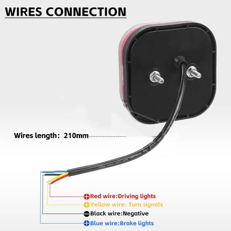 Egy pár nagy teherbírású LED-es hátsó lámpa-LT