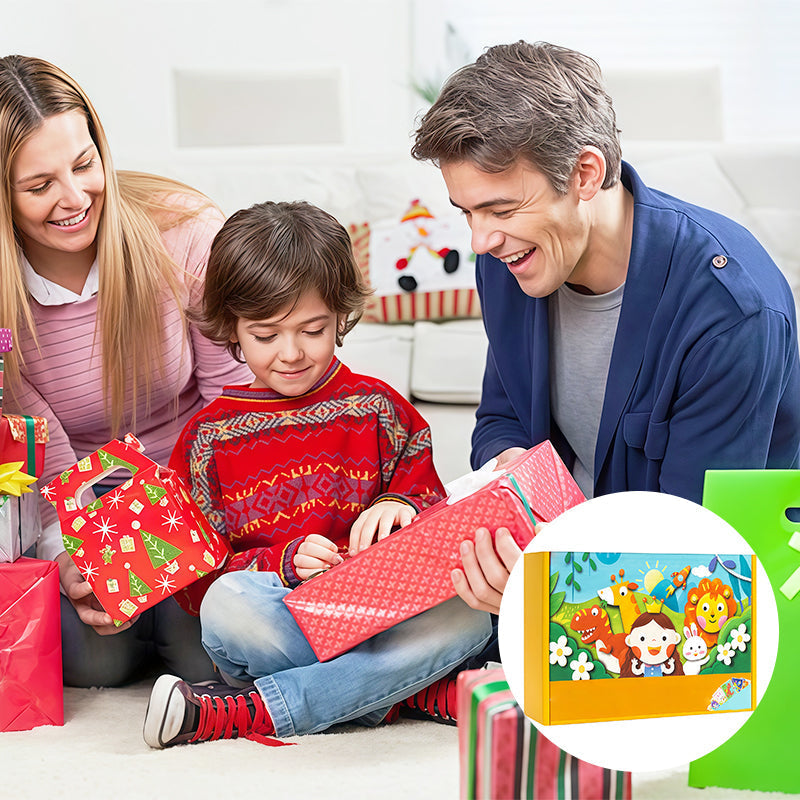 🧩🎨„Pasidaryk pats“ 3D EVA lipdukų rankdarbiai vaikams🎁-LT