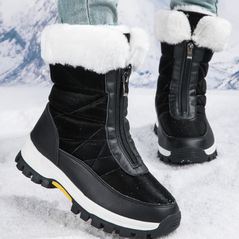 【EU36-42】❄️Zimowe damskie buty z PU z bawełnianą wyściółką i polarową podszewką