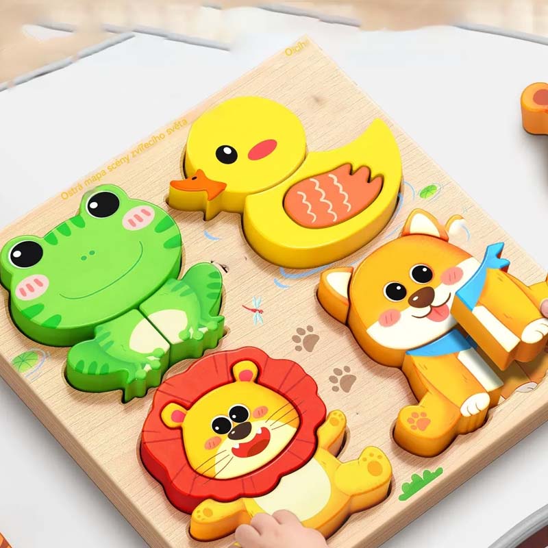 🔥Kup 2 i otrzymaj 2 gratis🦖Edukacyjne puzzle 3D z drewna