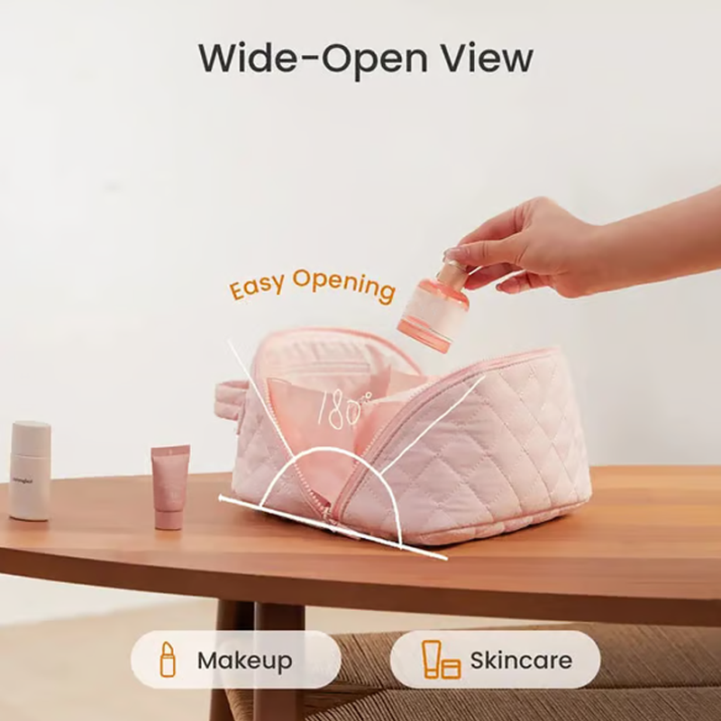 💗Didelė, talpi kosmetinė su rankena-LT