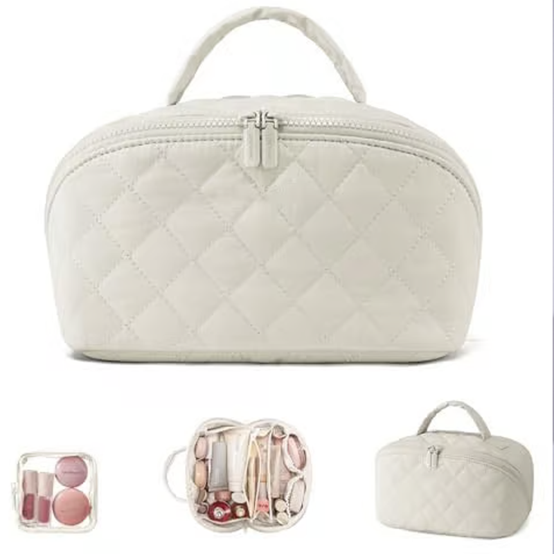 💗Didelė, talpi kosmetinė su rankena-LT