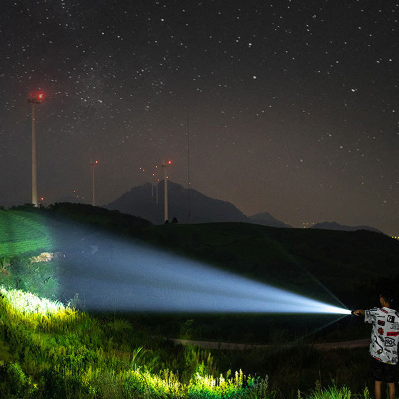 LED žibintuvėlis su stipria šviesa ir ištraukiamu korpusu-LT