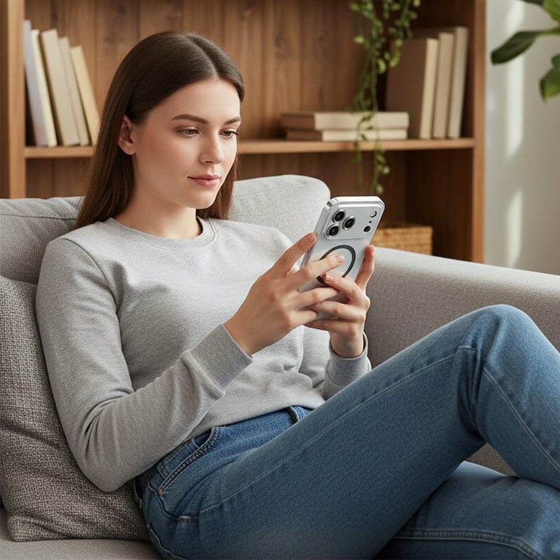 📱Magnetinis metalinis dėklas, skirtas „iPhone 17 / 17 Pro / 17 Pro Max“-LT