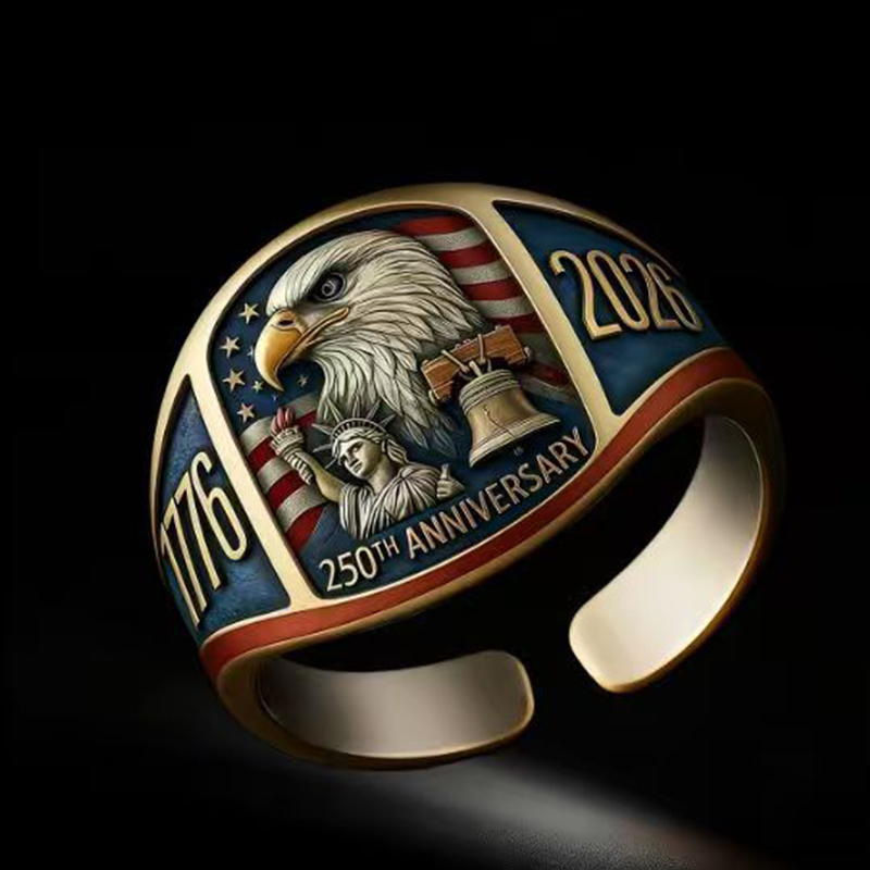 🎖️Erelio atminimo žiedas 250-osioms metinėms 1776–2026🦅-LT