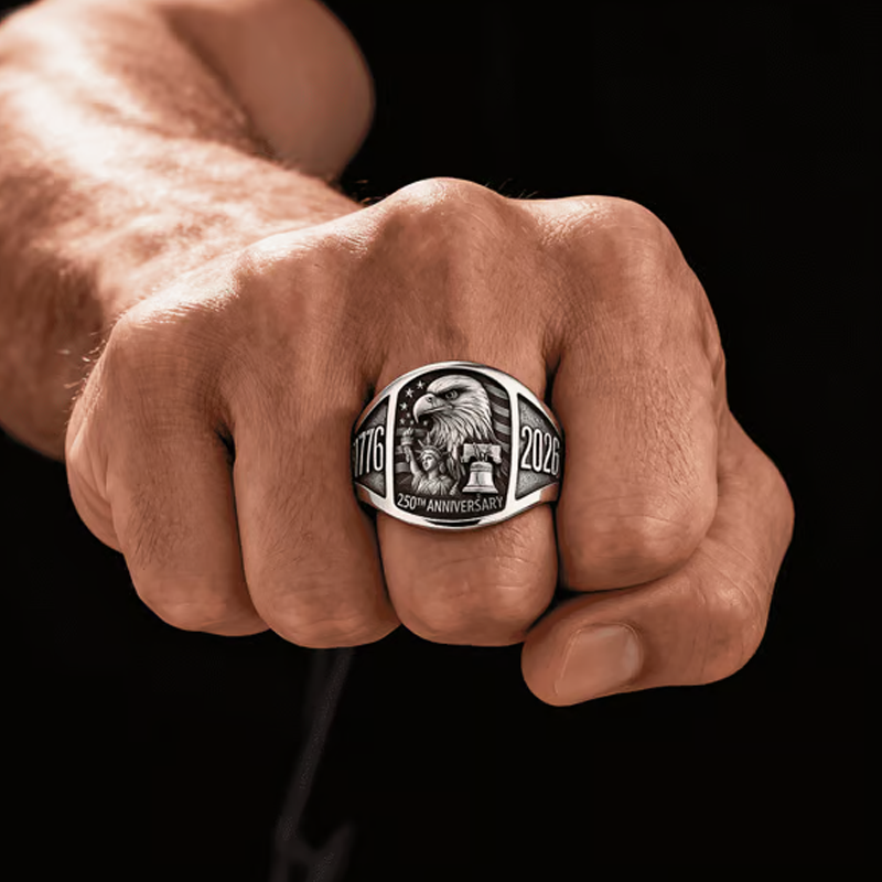 🎖️Erelio atminimo žiedas 250-osioms metinėms 1776–2026🦅-LT