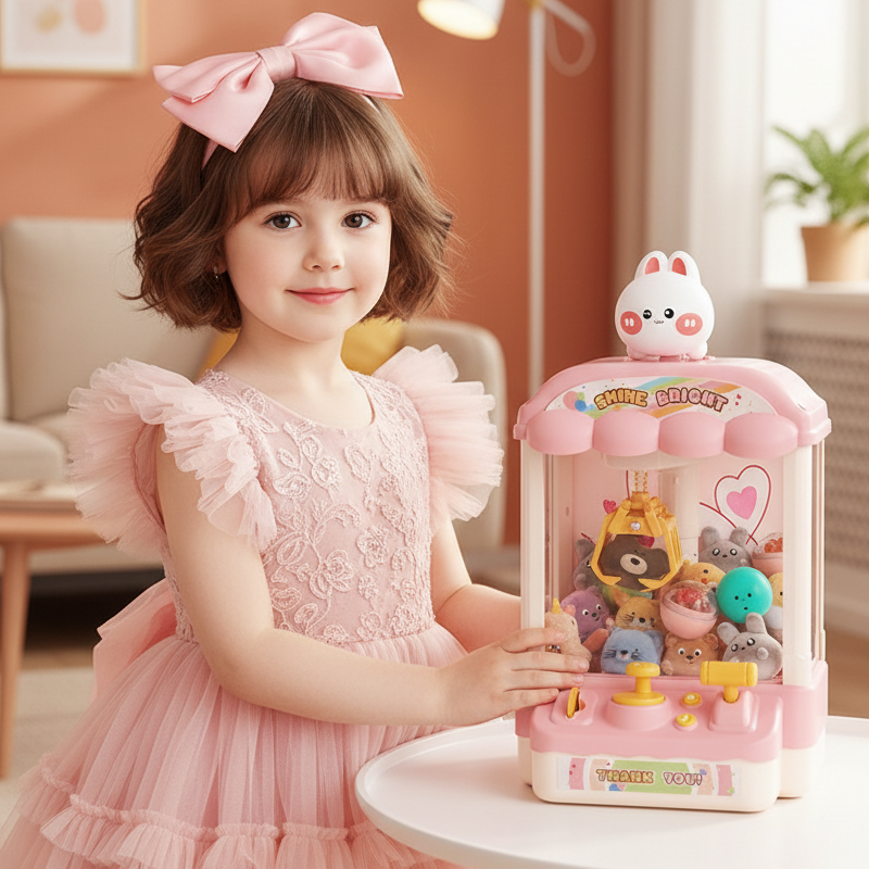 🎮 Urocza maszyna dla dzieci w kształcie zwierzątek z lalkami i kapsułkami | Zabawa dla całej rodziny! 🐻✨