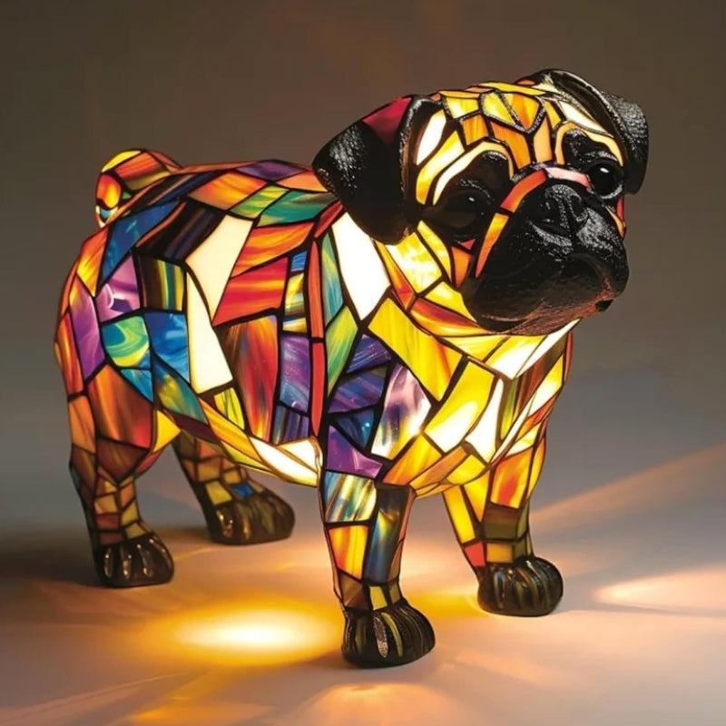 Lampka LED w kształcie zwierzęcej figurki w kontrastowych kolorach