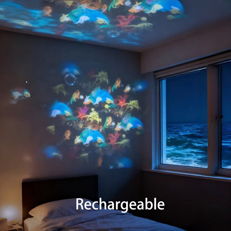 ✨Dynamicznie obracająca się lampa projekcyjna LED
