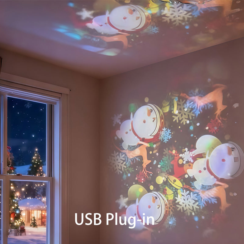 ✨Dynamicznie obracająca się lampa projekcyjna LED