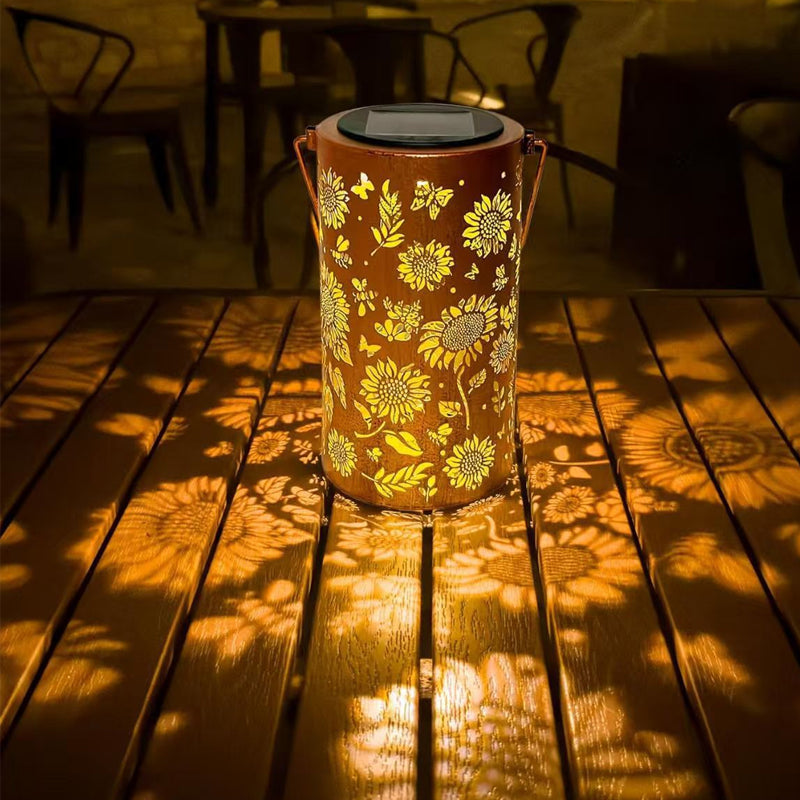 🌻Kolorowa lampa ogrodowa w kształcie słonecznika zasilana energią słoneczną