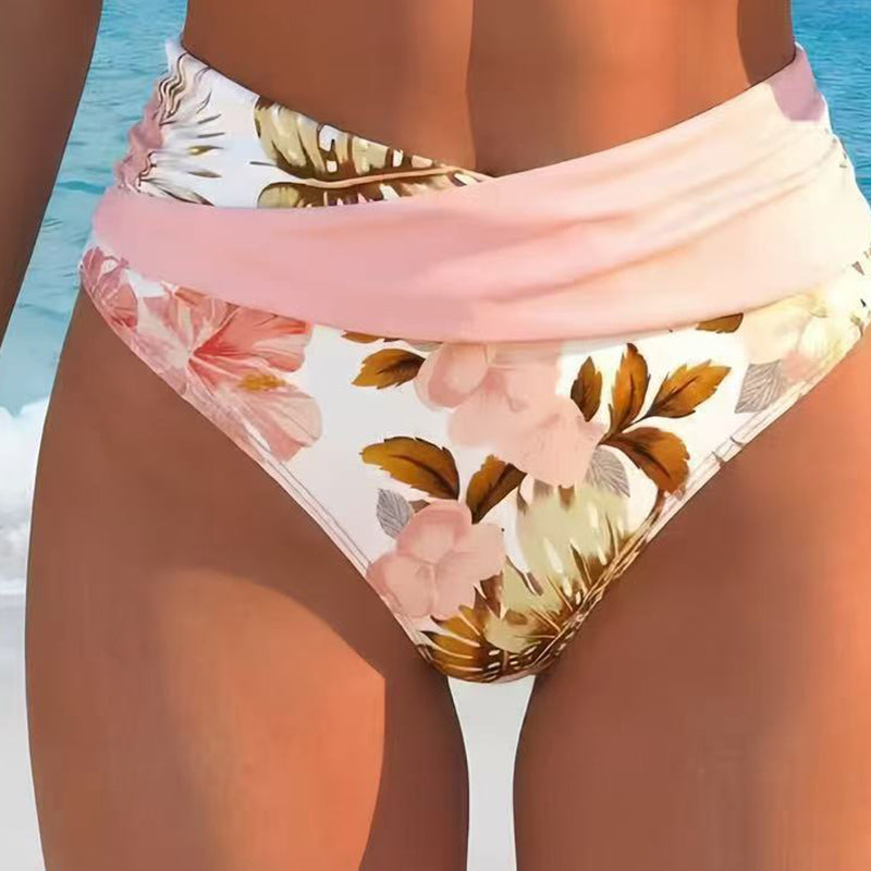 🌸🌿 Podkreśl swoją figurę – damski komplet bikini z wysokim stanem w kwiaty (rozmiary EU S-XL) 🌊👙