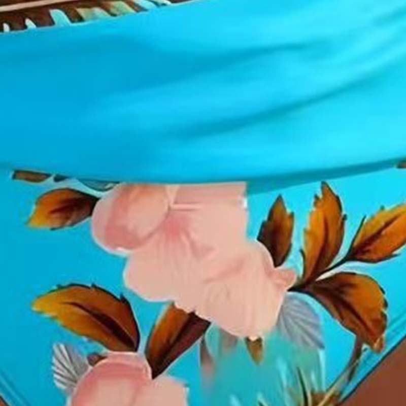 🌸🌿 Podkreśl swoją figurę – damski komplet bikini z wysokim stanem w kwiaty (rozmiary EU S-XL) 🌊👙