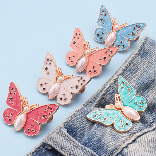 🌸🦋 Odpinana klamra paska w kształcie motyla – regulowana bez użycia narzędzi, idealna do jeansów, spódnic i sukienek✨👗