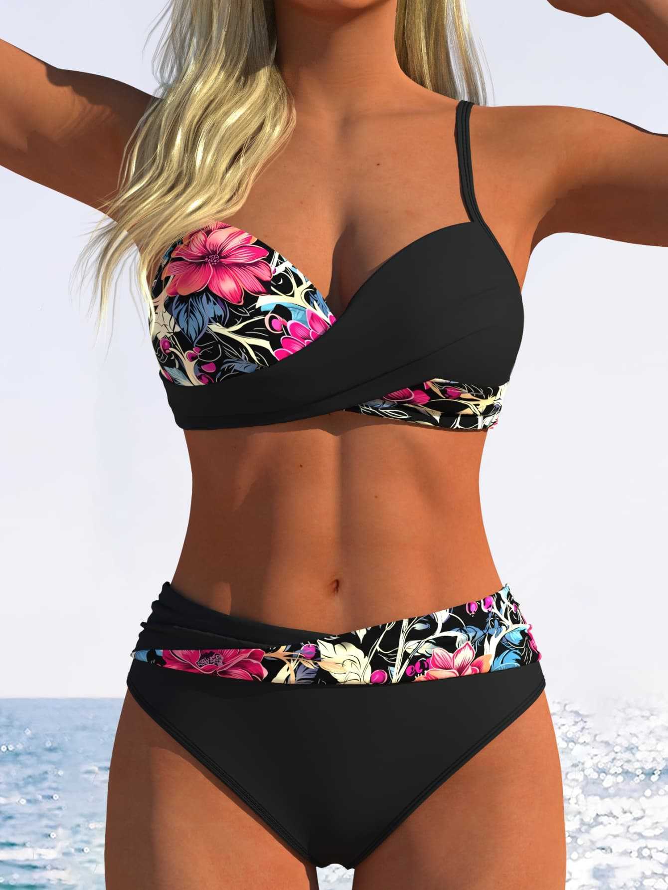 👙 50% ZNIŻKI PRZEZ OGRANICZONY CZAS! ✨ Dwuczęściowy komplet bikini push-up dla kobiet
