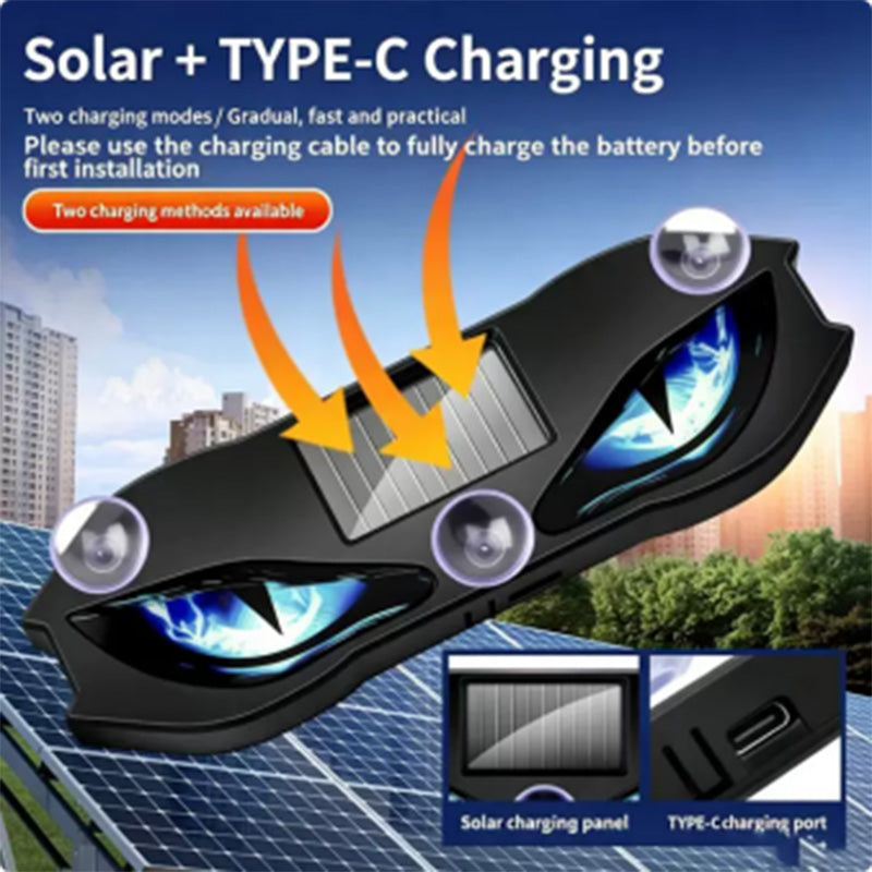 👹1+1 GRATIS🚗Ostrzegawcza lampa samochodowa LED zasilana energią słoneczną
