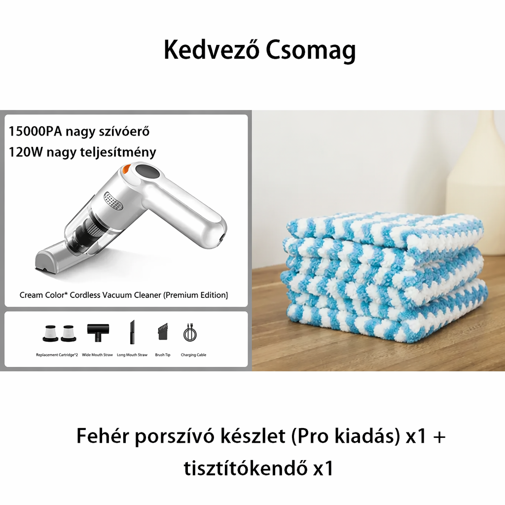 🚗✨ Zestaw do bezprzewodowego odkurzacza samochodowego o wysokiej wydajności 🛋️