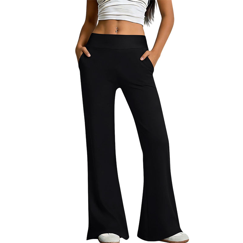 😍✨ Spodnie Joga Rozkloszowane, Wysoki Stan Modelujący, Krój 3D, Materiał Ultra-Miękki — 9 Kolorów, S-2XL ❤️