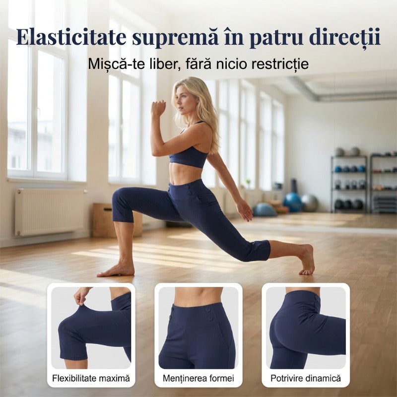 Eleganckie spodnie do jogi modelujące brzuch