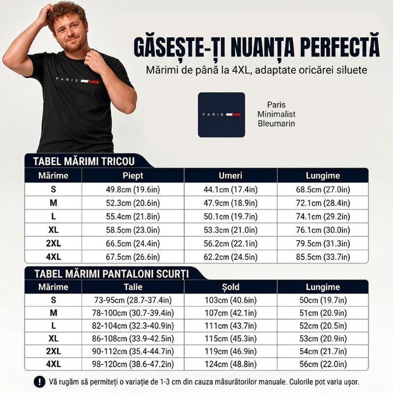 👕 30% ZNIŻKI TERAZ! ⏰ Dwuczęściowy męski komplet z nadrukiem – Miękki i przewiewny – Luźny krój, idealny na letni relaks lub codzienne wyjścia – W komplecie top i szorty 🩳