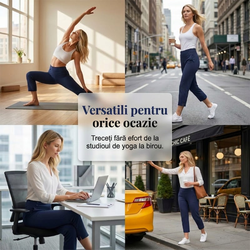 Eleganckie spodnie do jogi modelujące brzuch
