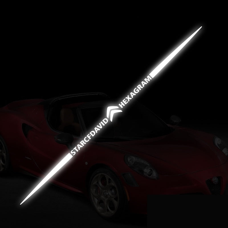 Αυτοκόλλητα αυτοκινήτου 3D με πολύχρωμες αντανακλάσεις λέιζερ 4 τεμάχια-GR