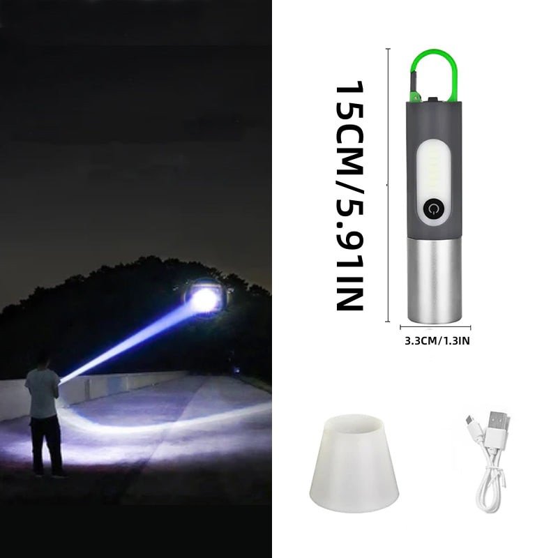 Lampe Rechargeable de Poche de Laser Tactique à LED